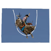Cowboy Große Geschenktüte (Rückseite)