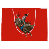 Cowboy Große Geschenktüte (Rückseite)
