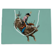 Cowboy Große Geschenktüte (Vorderseite)