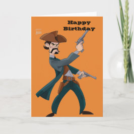 Cowboy Happy Birthday Grußkarte Karte