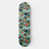 Cowboy hasst Daisies und Monarchschmetterlinge Aqu Skateboard (Vorderseite)