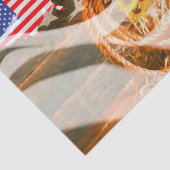 Cowboy Hat American Flag Sunray Seidenpapier (Ausschnitt)