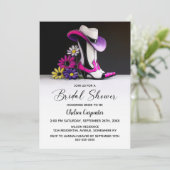 Cowboy Hat and Boots Bridal Shower Einladung (Stehend Vorderseite)