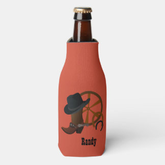 Cowboy Hat and Boots Personalisiert Flaschenkühler