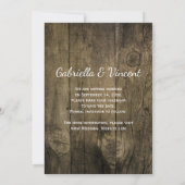 Cowboy Hat Barn Wood Western Hochzeit Retten Sie d Save The Date (Rückseite)