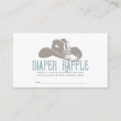 Cowboy Hat Blue Boy Duschbücher für Baby Begleitkarte (Vorderseite)