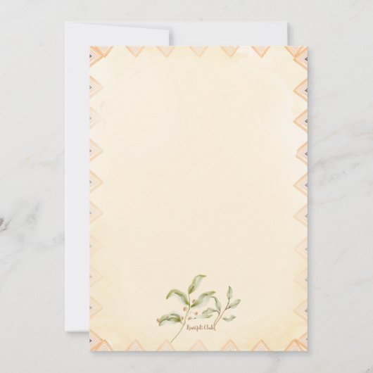 Cowboy Hat Einladung (Rückseite)