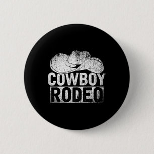 Cowboy Hat Equestrian Geschenk Horseck Riding Rode Button