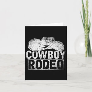 Cowboy Hat Equestrian Geschenk Horseck Riding Rode Karte