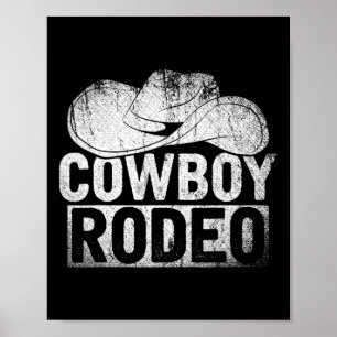 Cowboy Hat Equestrian Geschenk Horseck Riding Rode Poster