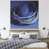 Cowboy Hat gestretched Canvas Print Leinwanddruck (Insitu (Schlafzimmer))