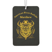 Cowboy Hat Golden Buffalo Art Autolufterfrischer (Rückseite)