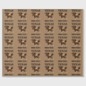 Cowboy Hat Horse Proud Texan Texas Geschenkpapier (Flach)