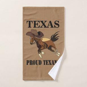 Cowboy Hat Horse Proud Texan Texas Handtuch