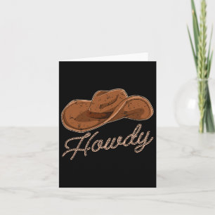 Cowboy Hat Howdy Western Country Cowboy Karte