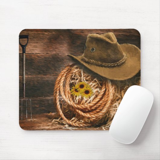 Cowboy Hat Mousepad (Mit Mouse)