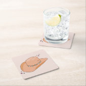 Cowboy Hat Neutral Beige Rechteckiger Pappuntersetzer (Vor Ort)