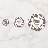 Cowboy Hat ONE First Rodeo 1st Birthday Party Konfetti (Rückseiten)