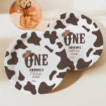 Cowboy Hat ONE First Rodeo 1st Birthday Party Pappteller<br><div class="desc">This is a Cowboy Hat ONE First Rodeo 1st Birthday Party Paper Plates!</div>