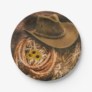 Cowboy Hat Pappteller
