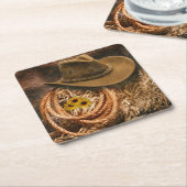 Cowboy Hat Rechteckiger Pappuntersetzer (angewinkelt)