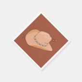 Cowboy Hat Rust Terracotta Serviette (Ecke)
