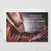 Cowboy Hat Saddle-Beerdigungsdienst Einladung (Vorderseite)