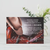 Cowboy Hat Saddle-Beerdigungsdienst Einladung (Stehend Vorderseite)