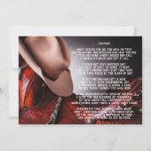 Cowboy Hat Saddle-Beerdigungsdienst Einladung (Rückseite)