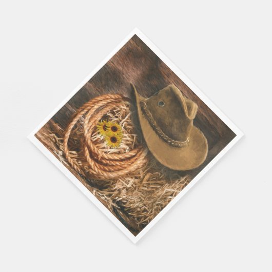 Cowboy Hat Serviette (Ecke)