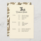 Cowboy Hat Shoes Muster Junggeselinnen-Abschied Einladung (Vorne/Hinten)