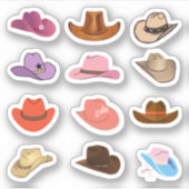 Cowboy Hat Stickers Aufkleber (Vorderseite)