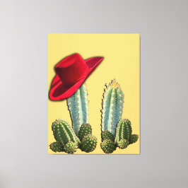 Cowboy Hat und Cactus Leinwanddruck