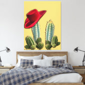 Cowboy Hat und Cactus Leinwanddruck (Insitu (Schlafzimmer))