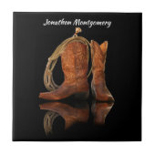 Cowboy Hat und Seil Fliese (Vorderseite)