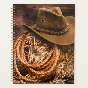 Cowboy Hat und Seil Planer