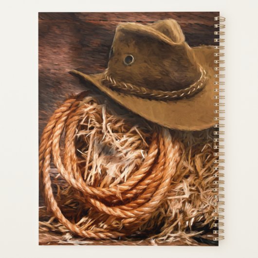 Cowboy Hat und Seil Planer (Rückseite)