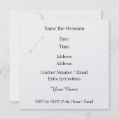 Cowboy Hat Western Rustikale Einladung (Rückseite)