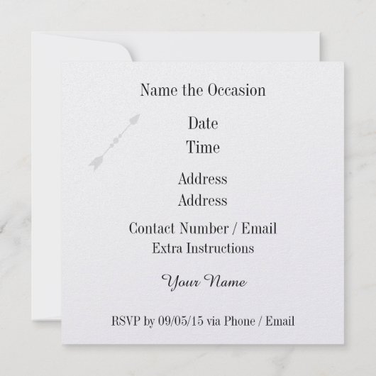 Cowboy Hat Western Rustikale Einladung (Rückseite)