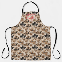 Cowboy Hats Country Western BBQ Schürze