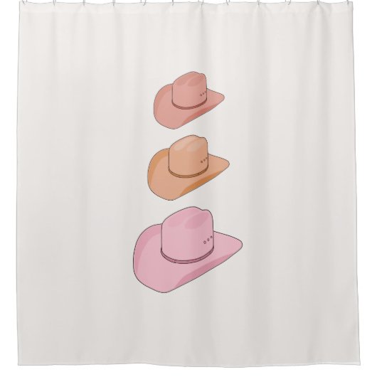Cowboy Hats Duschvorhang (Vorderseite)