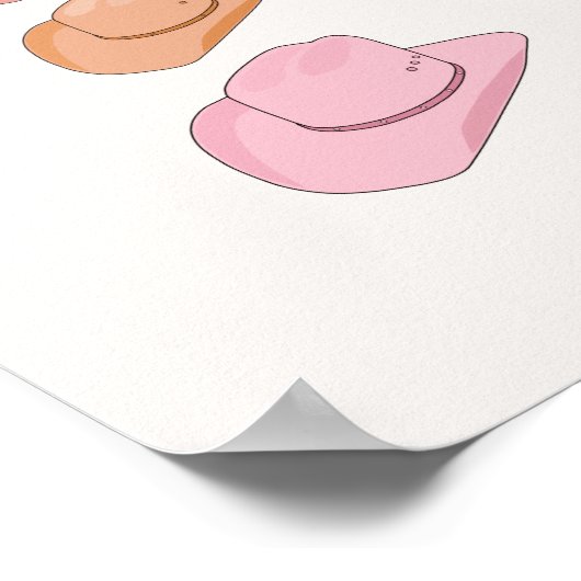 Cowboy Hats Poster (Ecke)