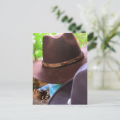Cowboy Hats Postkarte (Stehend Vorderseite)
