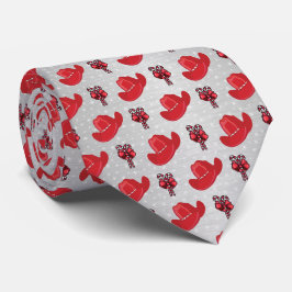 Cowboy Hats und Candy Canes Western Krawatte