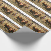 Cowboy Herding auf der Ranch Geschenkpapier (Ecke)