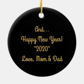 Cowboy Herding Longhorn Steer Keramik Ornament (Hinten)