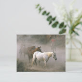 Cowboy Herding Postkarte (Stehend Vorderseite)