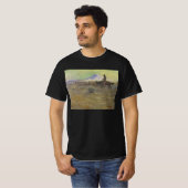 Cowboy Herding Rind auf der Range von Lon Megargee T-Shirt (Vorne ganz)