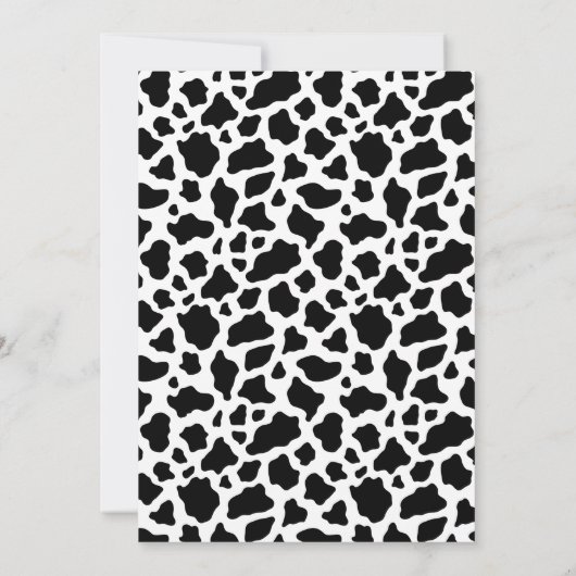 Cowboy Highland Cow meine erste Rodeo 1. Geburtsta Einladung (Rückseite)