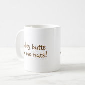 Cowboy-Hintern fahren mich Nuts Kaffeetasse (Vorderseite Links)